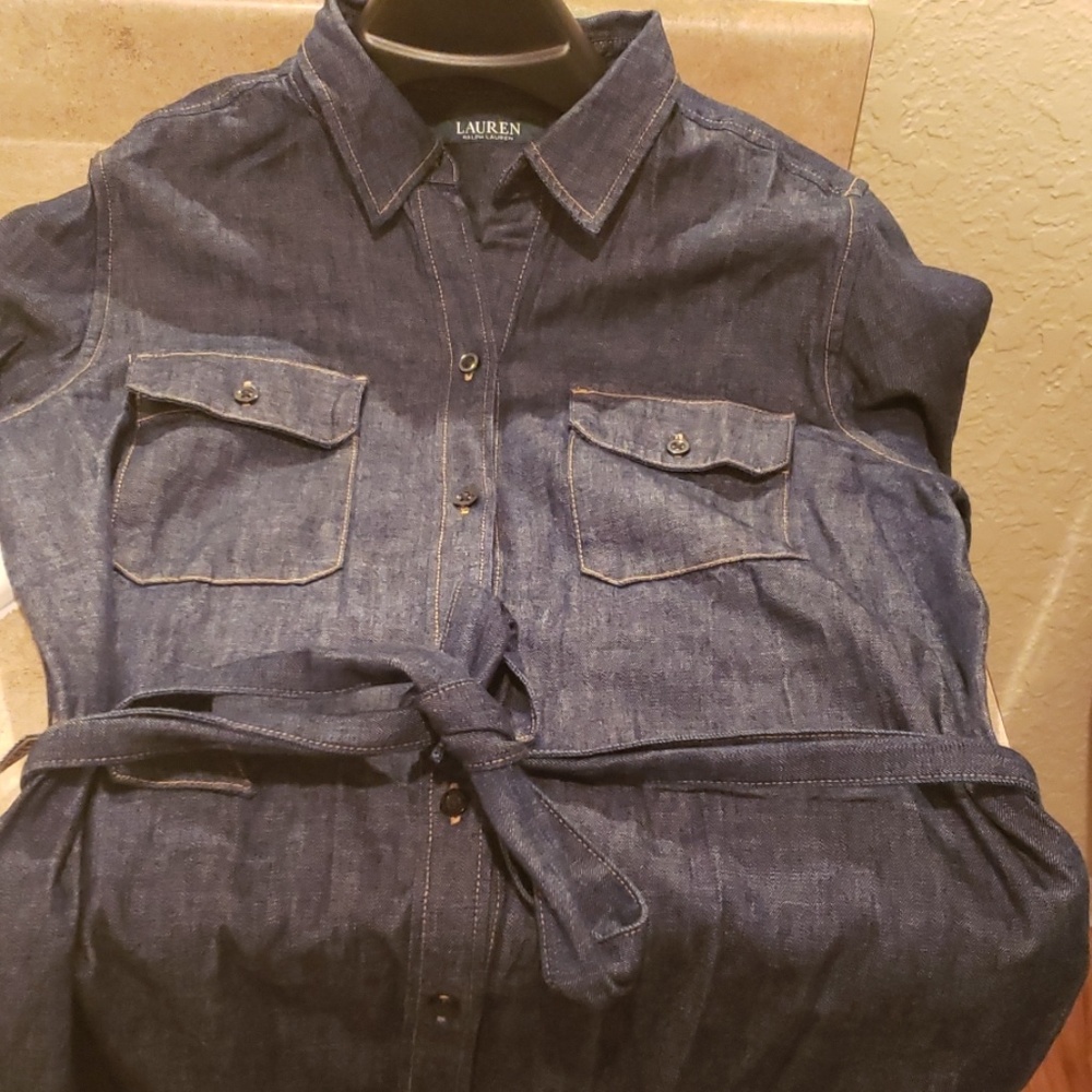 Button down jean shirt/dress